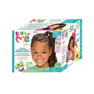 Just For Me Relaxer Kit Regular – alisamento eficaz com cuidado e suavidade