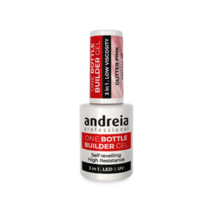 Andreia One Bottle Builder Gel 3 in 1 - Glitter Pink (Low Viscosity) 14ml