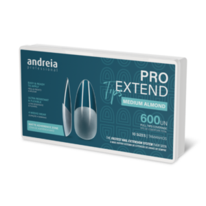 Andreia Pro Extend Tips Extensões De Unhas Medium Almond 600unds
