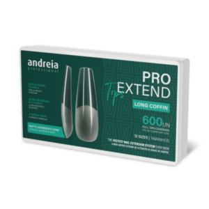 Andreia Pro Extend Tips Extensões De Unhas Long Coffin 600unds