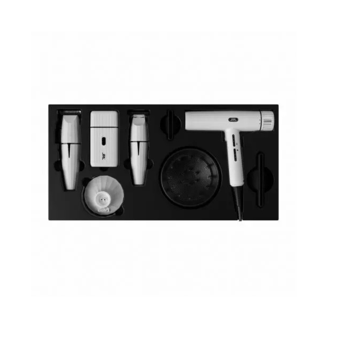Combo Branco JRL Onyx Clipper + Trimmer + Shaver + Pro-Forte - Image 2