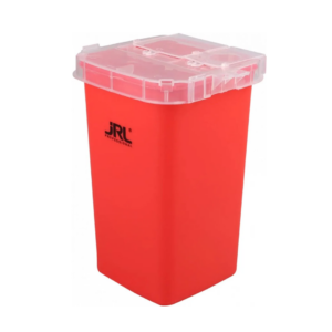 Recipiente Vermelho para Descarte de Lâminas de Barbear – JRL