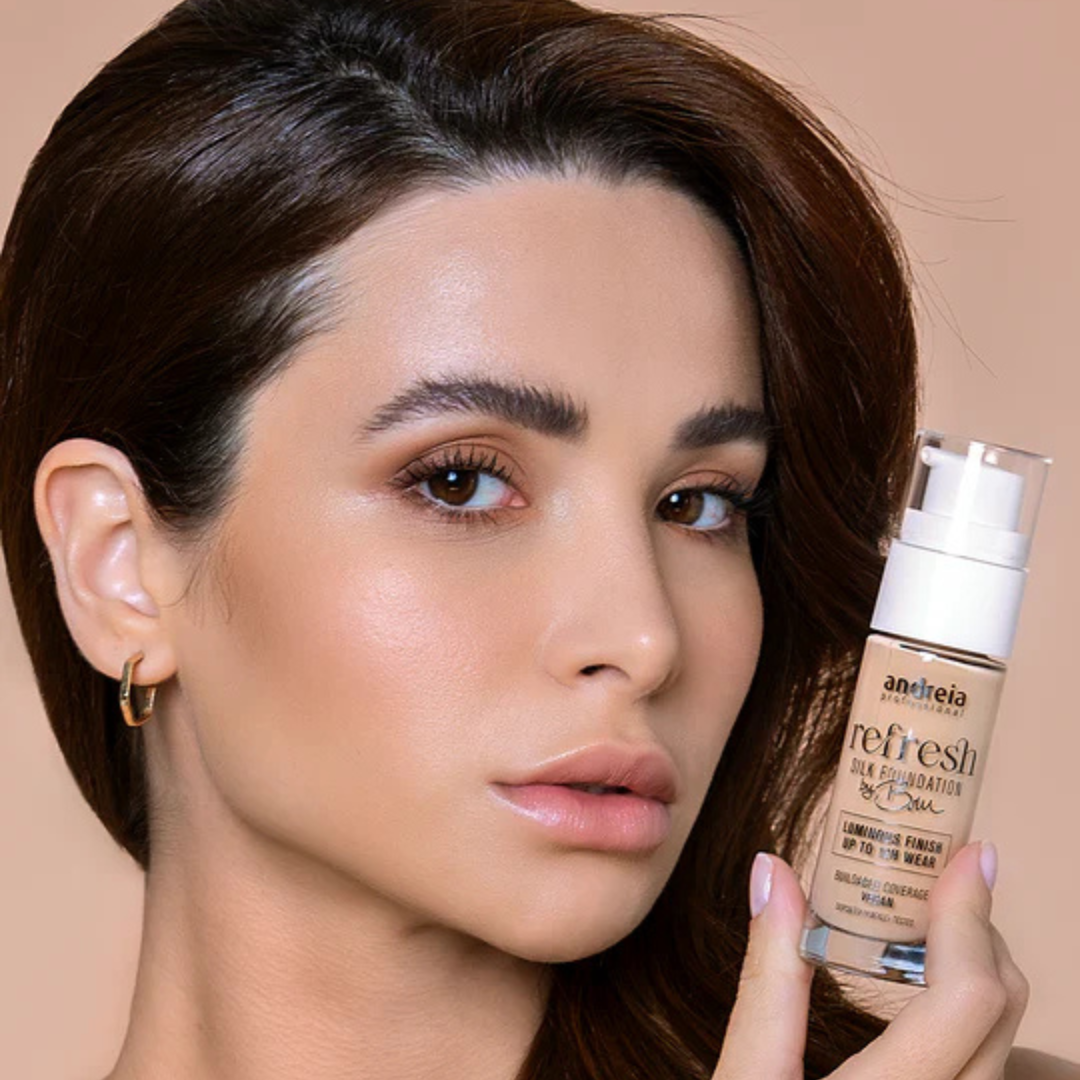 Andreia Refresh Silk Foundation By Bru 06 Brown Sugar 30ml - Image 3