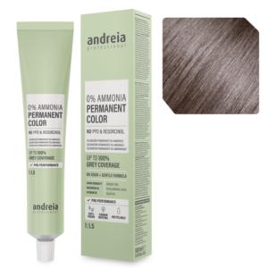 Andreia Coloração Permanente 0% Amoníaco 7.1 Louro Cinza Médio