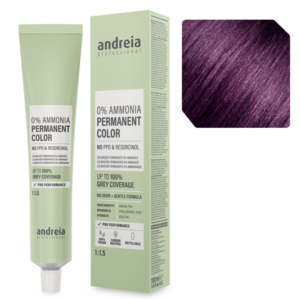 Andreia Coloração Permanente 0% Amoníaco 5.22 Castanho Claro Violeta 100ml