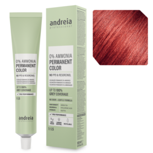 Andreia Coloração Permanente 0% Amoníaco 7.54 Louro Médio Ruivo Acobreado 100ml