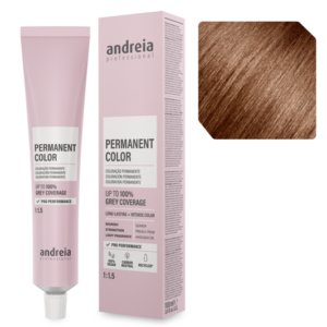 Andreia Coloração Permanente 6.34C Louro Escuro Dourado Laranja Cobre 100ml