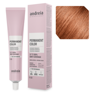 Andreia Coloração Permanente 7.4 Louro Médio Laranja 100ml