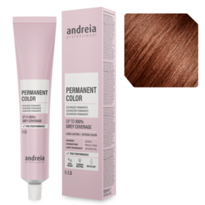 Andreia Coloração Permanente 5.43 Castanho Claro Laranja Dourado 100ml
