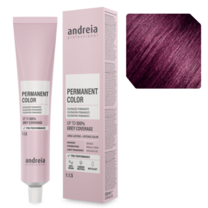 Andreia Coloração Permanente 4.66 Castanho Médio Violeta Intenso 100ml