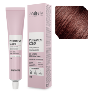 Andreia Coloração Permanente 4.7M Castanho Médio Tabaco Mogno 100ml