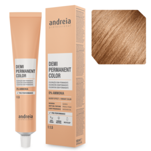 Andreia Coloração Demi Permanente 8.34 Louro Claro Dourado Laranja 100ml