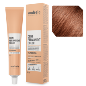 Andreia Coloração Demi Permanente 6.41 Louro Escuro Laranja Frio 100ml