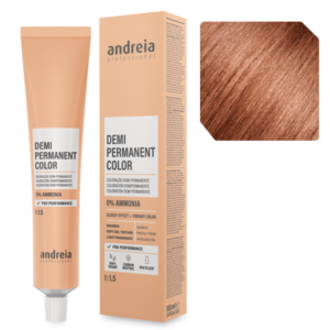 Andreia Coloração Demi Permanente 7.41 Louro Médio Laranja Frio 100ml