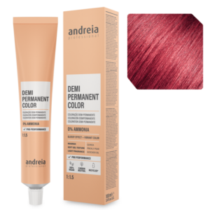 Andreia Coloração Demi Permanente 6.65 Louro Escuro Violeta Vermelho 100ml