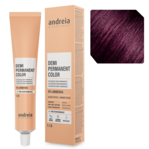 Andreia Coloração Demi Permanente 4.66 Castanho Médio Violeta Intenso 100ml