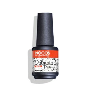 Verniz Gel Top Coat Dalmata Preto Mate 15ml
