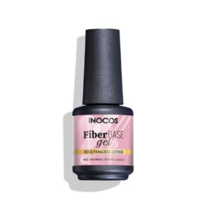 Verniz Gel Fiber Base Rosa Panacota Leitoso 15ml