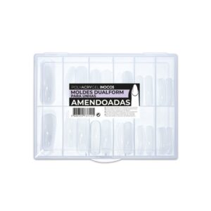Moldes Inocos Dual Form Tips para Unhas Amendoadas