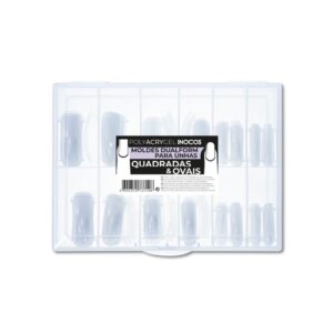 Moldes Inocos Dual Form Tips para Unhas Quadradas e Ovais