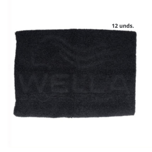 Wella Toalha Preta 50x90cm 12 unds