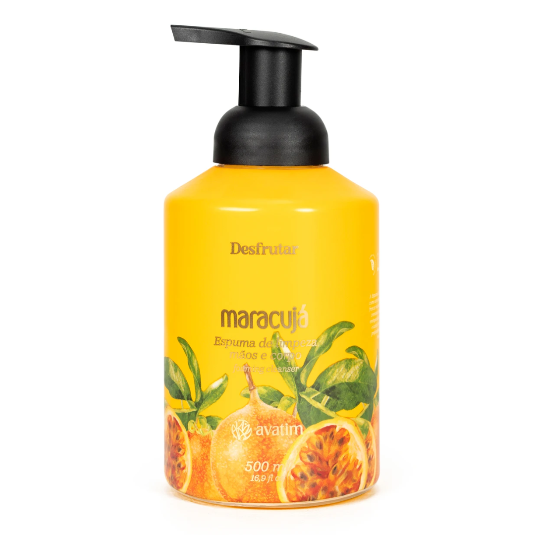Avatim Espuma de Limpeza Mãos e Corpo Maracujá 500ml
