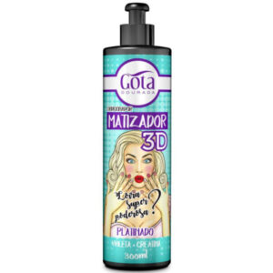 Gota Dourada Condicionador Matizador 3D - Platinado 300ml