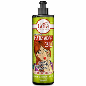 Gota Dourada Condicionador Matizador 3D - Vermelho Intenso 300ml