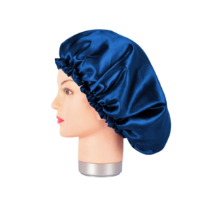 Touca de Cetim Anti Frizz Azul