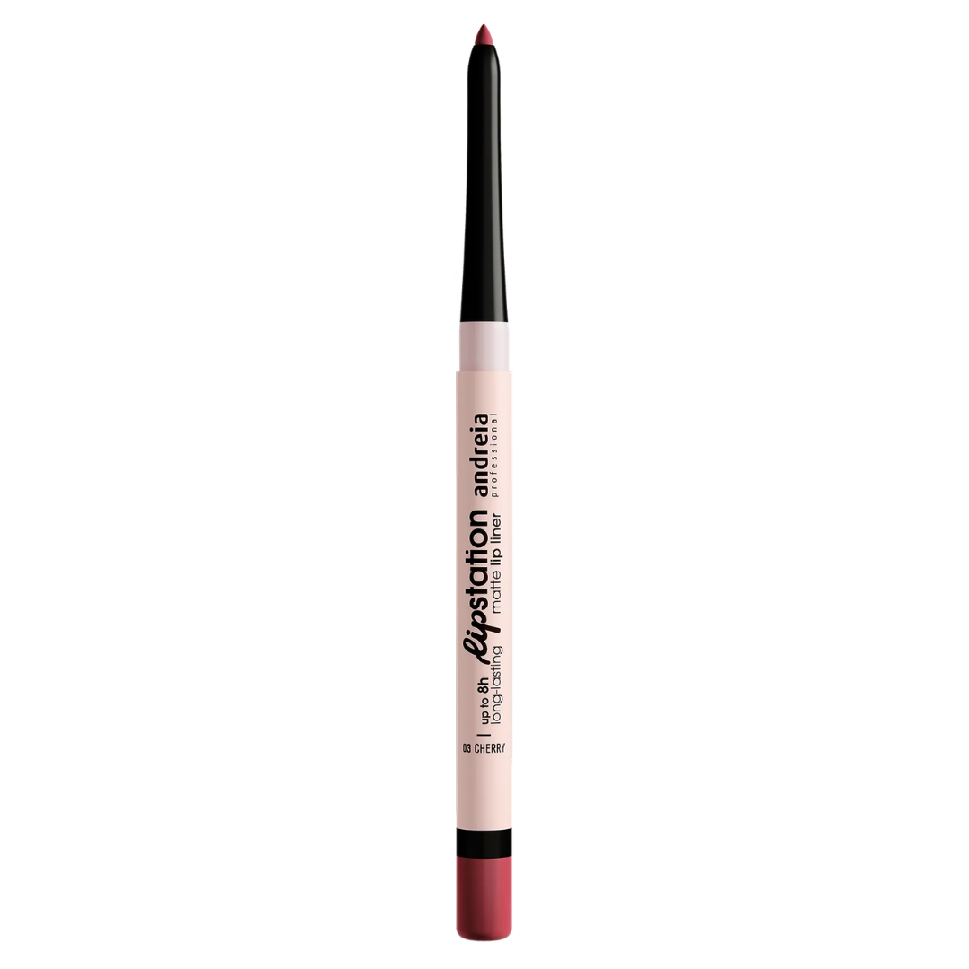 Andreia Lip Station Matte Lip Liner Lápis De Lábios Mate 03 Cherry - Image 4