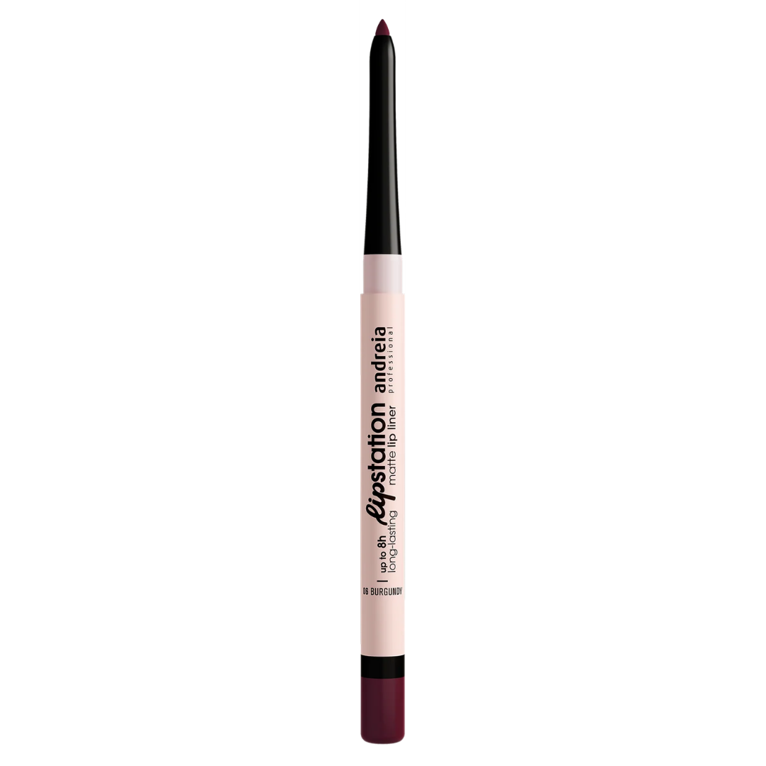 Andreia Lip Station Matte Lip Liner Lápis De Lábios Mate 06 Burgundy - Image 4