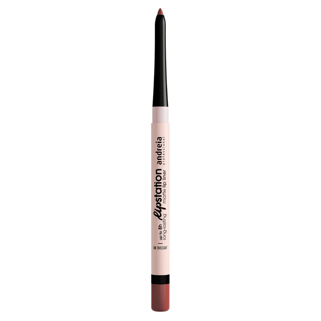 Andreia Lip Station Matte Lip Liner Lápis De Lábios Mate 08 Toasted Almond - Image 4