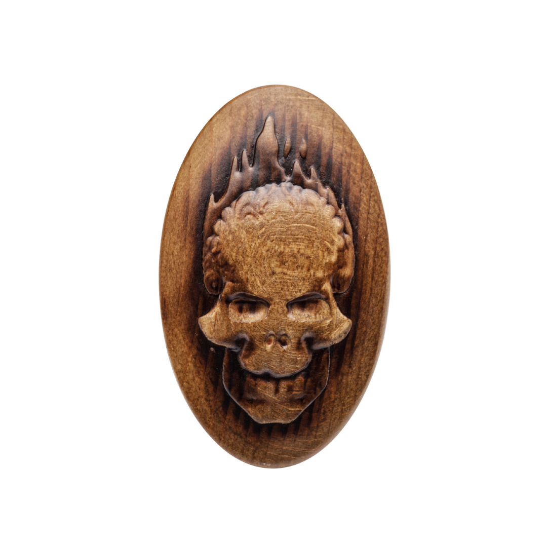 Escova Barbeiro de Palma Oval Skull - Image 2