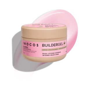 Gel de Construção INOCOS Rosa Leitoso Intenso de Média Viscosidade 50g
